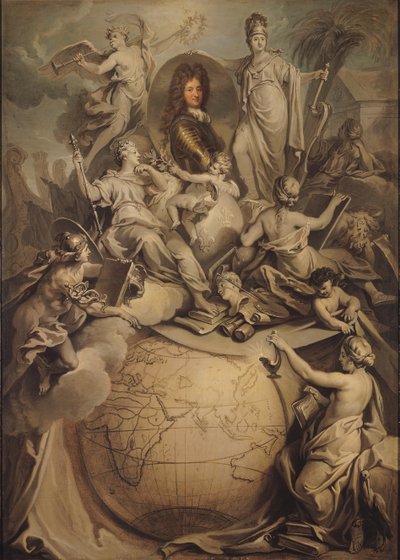 Allegory of Philippe II (1674-1723) Duke of Orleans, 1718 by Antoine Dieu